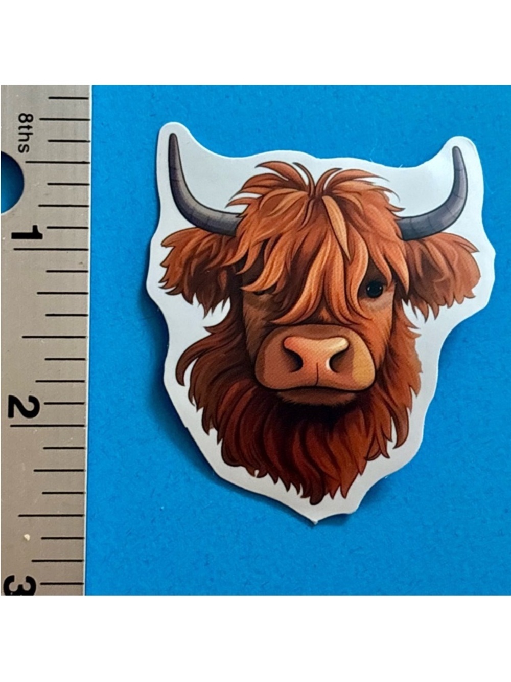 10/$10 Highland Cow Aesthetic Sticker Waterproof Vinyl Water Bottle Laptop